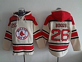 Boston Red Sox #26 Wade Boggs Cream Sawyer Hooded Sweatshirt MLB Hoodie,baseball caps,new era cap wholesale,wholesale hats